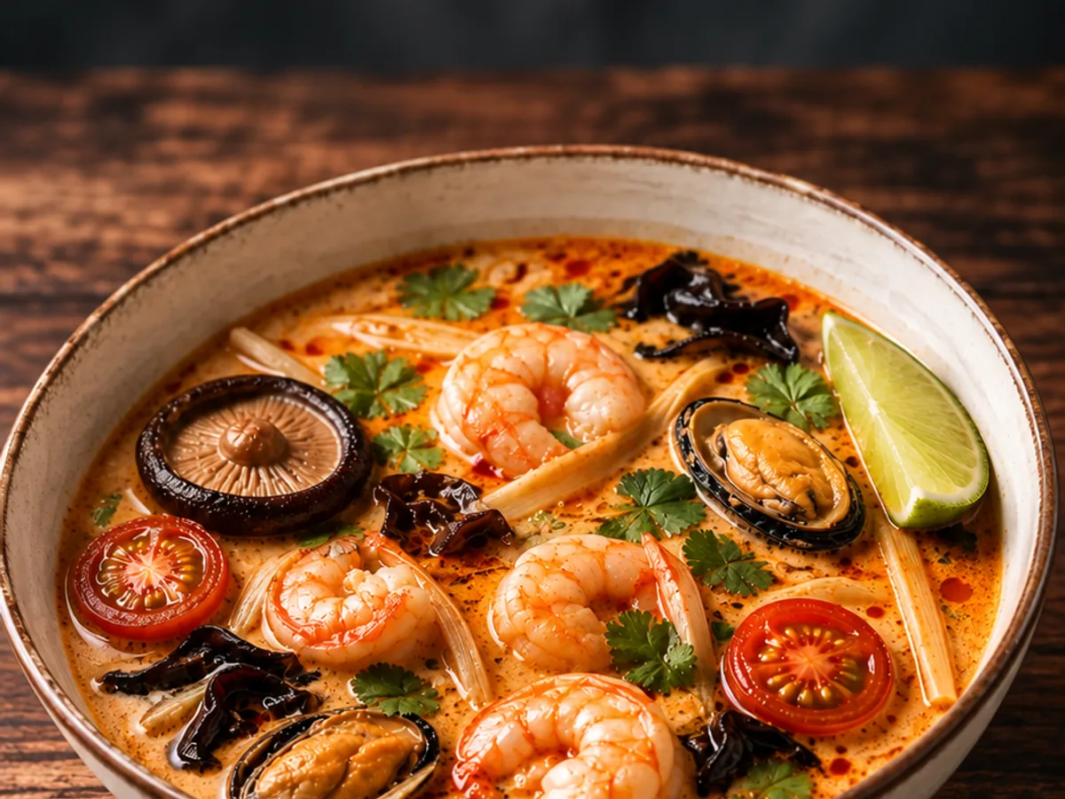 Том-ям с креветками из Pad Thai на КОНКОРСЕ